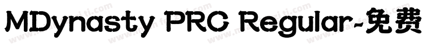 MDynasty PRC Regular字体转换